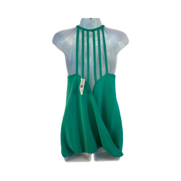 Naked Zebra lined green halter size large - Picture 2 of 7